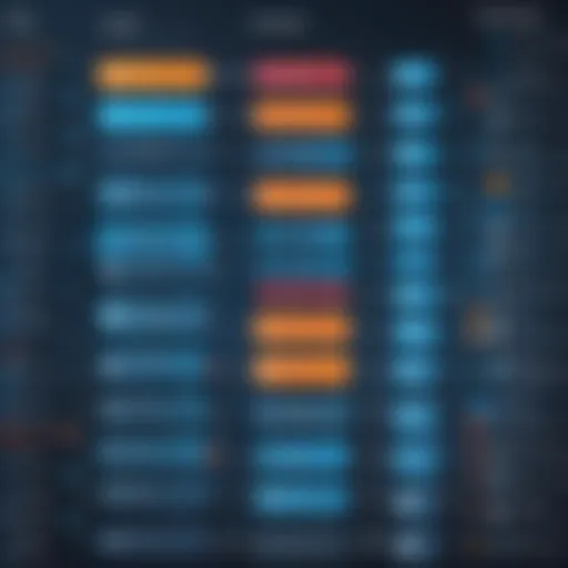 Conceptual representation of database architecture