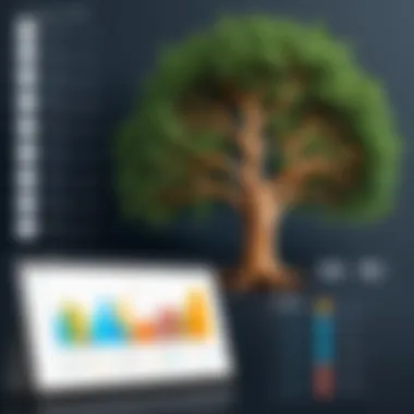 Graph showcasing decision tree evaluation metrics