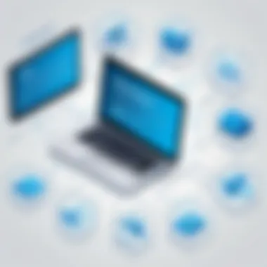 Illustration of data management techniques involving snapshots