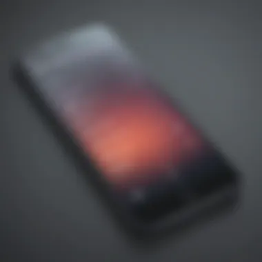 Sleek smartphone with app delete option