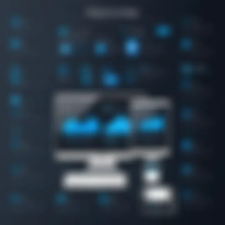 Visual representation of responsive design principles on different devices