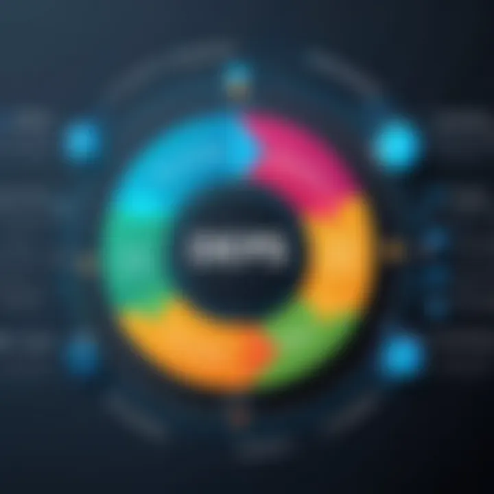 Conceptual illustration representing DevOps principles