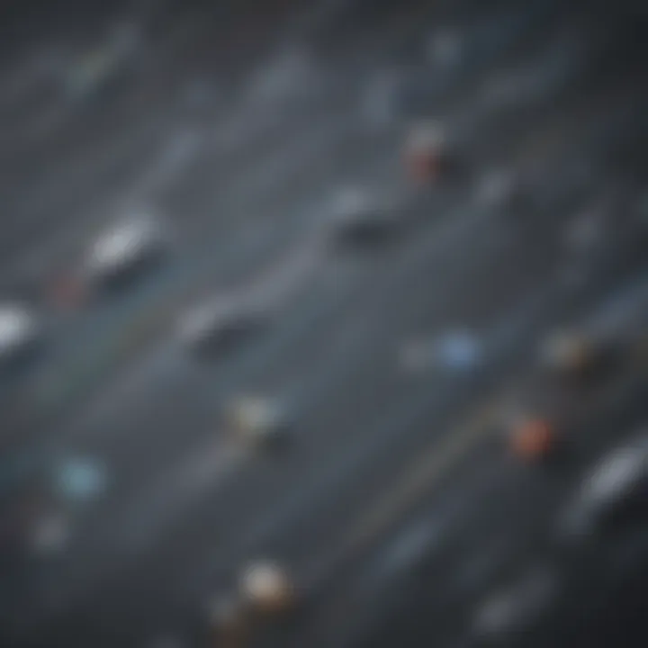 Illustration visualizing the flow of traffic control through a switch