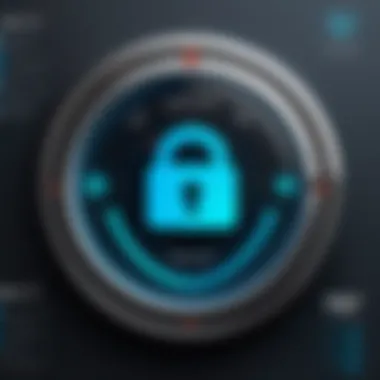 Securing WiFi Passwords Safely A digital lock protecting WiFi passwords
