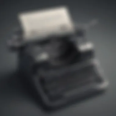 Technological Writing Advancements Digital typewriter symbolizing modern writing tools