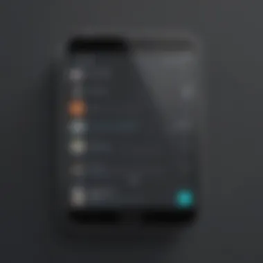 Visual showing discreet group messaging on Android