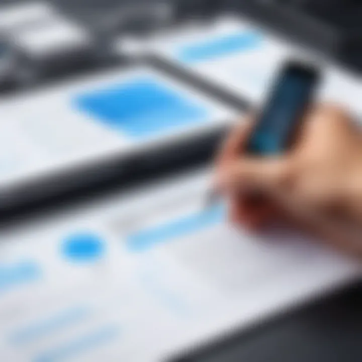 Artistic depiction of manual tester documenting test results