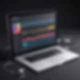 A user interface of a popular music downloading software
