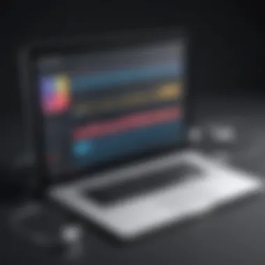 A user interface of a popular music downloading software