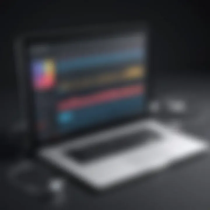 A user interface of a popular music downloading software
