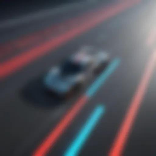 Dynamic car racing on digital track