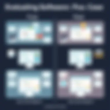 Comparison chart of free and paid use case diagram software