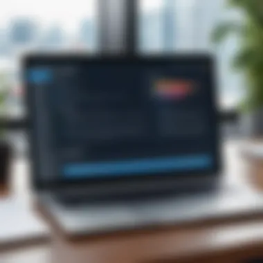 A laptop displaying SQL practice questions