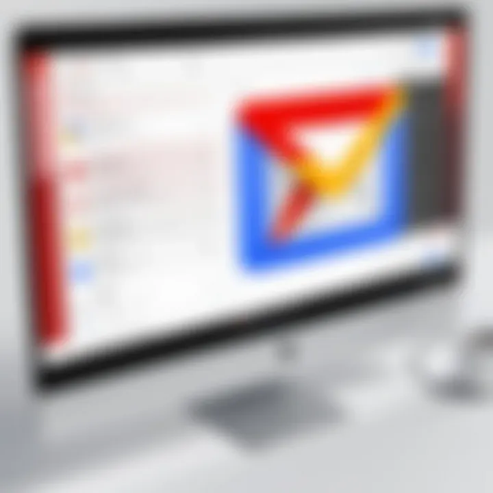 Gmail account recovery options displayed on a screen