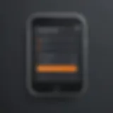 Minimalist smartphone icon with notification badge