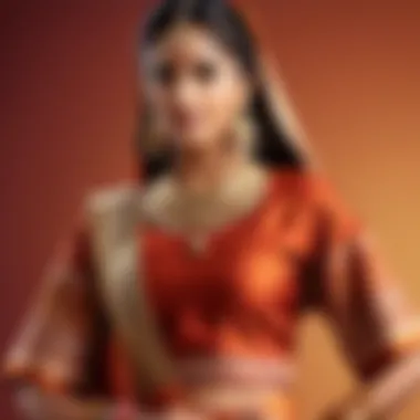 Cultural Harmony: Textured Fusion Attire Ethnic Fusion Outfit with Rich Textures