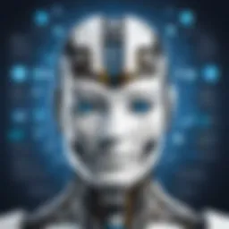 Conceptual representation of artificial intelligence and machine learning algorithms