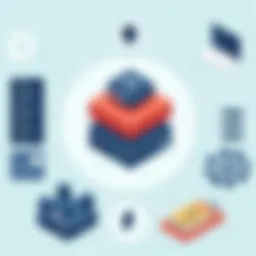 Visual representation of application layer architecture components