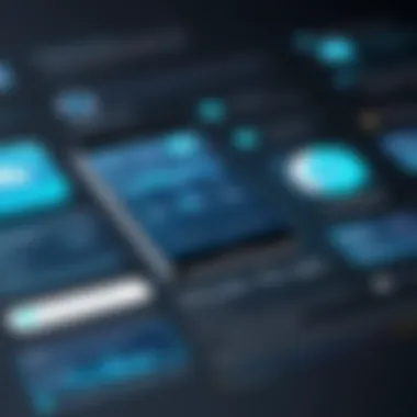 Graphical illustration of the underlying technologies powering mobile applications.