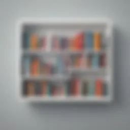 Abstract and Minimalist Bookshelf