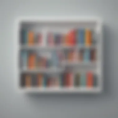 Abstract and Minimalist Bookshelf