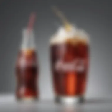 Timeless Elegance: Coca-Cola Classic in a Glass Refreshing Coca-Cola Classic in Elegant Glass