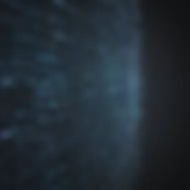 Futuristic Binary Data Structures Binary digits transforming into futuristic data structures