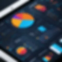 A sophisticated dashboard showcasing data visualization techniques and insights
