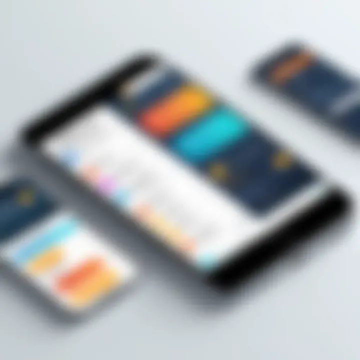 Visual representation of affiliate marketing through apps
