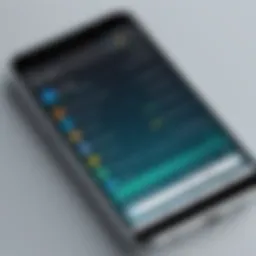 User interface of an Android emulator browser