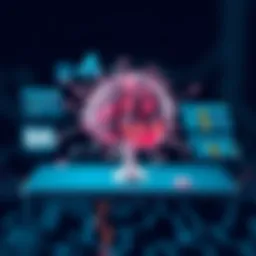 Visual representation of machine learning algorithms