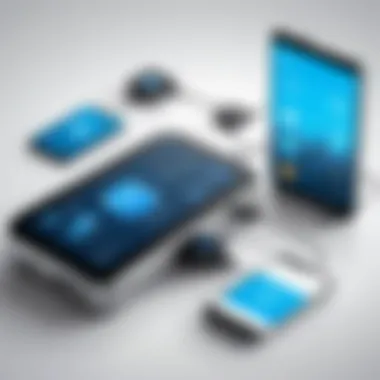 Devices Connected to Mobile Hotspot Illustration of multiple devices connected to a mobile hotspot