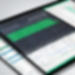 User interface of a spreadsheet application on Mac