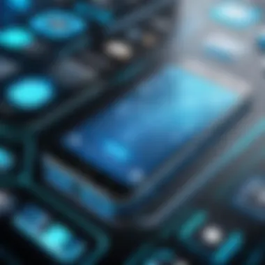 Futuristic Technologies in Smartphones Graphic representation of futuristic smartphone technologies and innovations