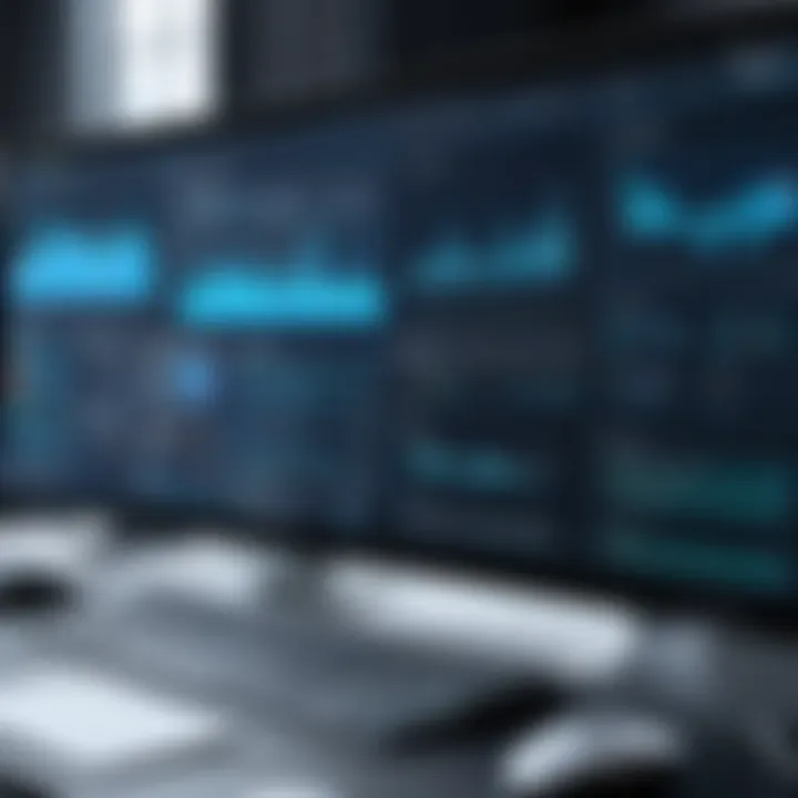 A developer analyzing code alongside a GUI builder interface