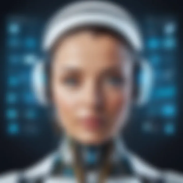 Futuristic view of AI integration in everyday life