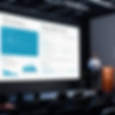 Faculty member presenting during a lecture
