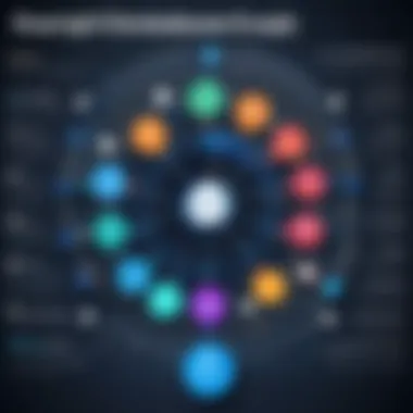 Infographic depicting operational efficiencies and scalability of graph databases