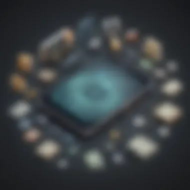 Technological Money-Making Innovations Creative depiction of technological advancements in money-earning apps