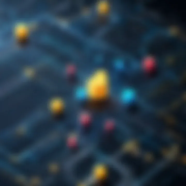 Graphical representation of clustering algorithms