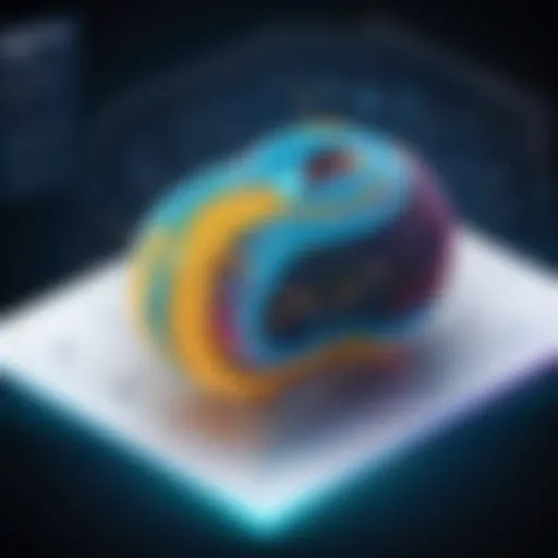 Conceptual visualization of unsupervised learning techniques
