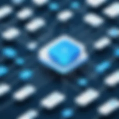 Network architecture showcasing the role of virtual addresses in network management
