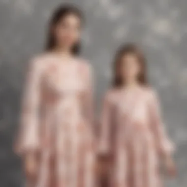Floral Elegance Elegant floral patterns on Biba mom and daughter dresses