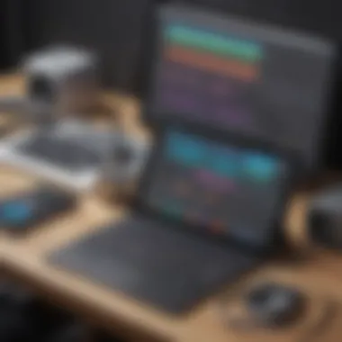 Music Production Tools in GarageBand Illustration of music production tools in GarageBand