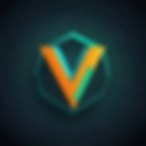 Vue.js logo prominently displayed