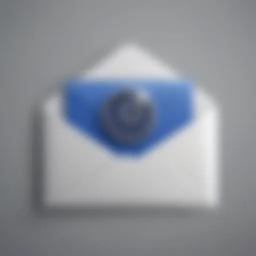 Illustration of a stylized envelope symbolizing email communication