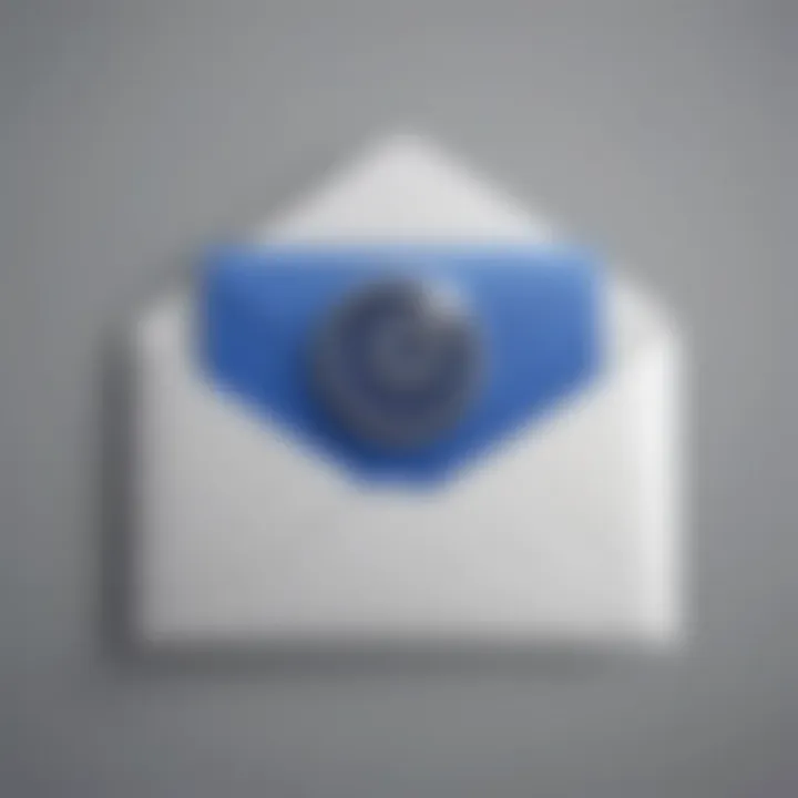 Illustration of a stylized envelope symbolizing email communication