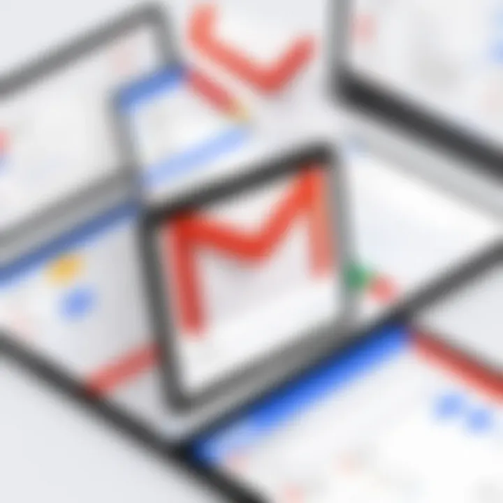 Gmail inbox view before deletion