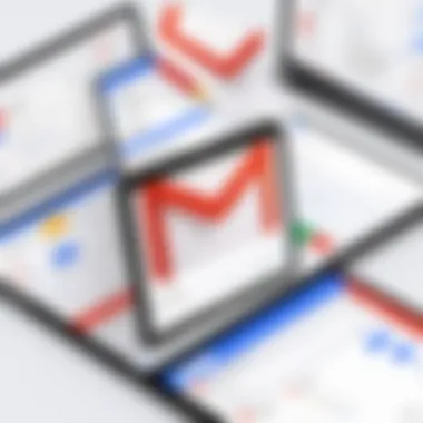 Gmail inbox overview Gmail inbox view before deletion
