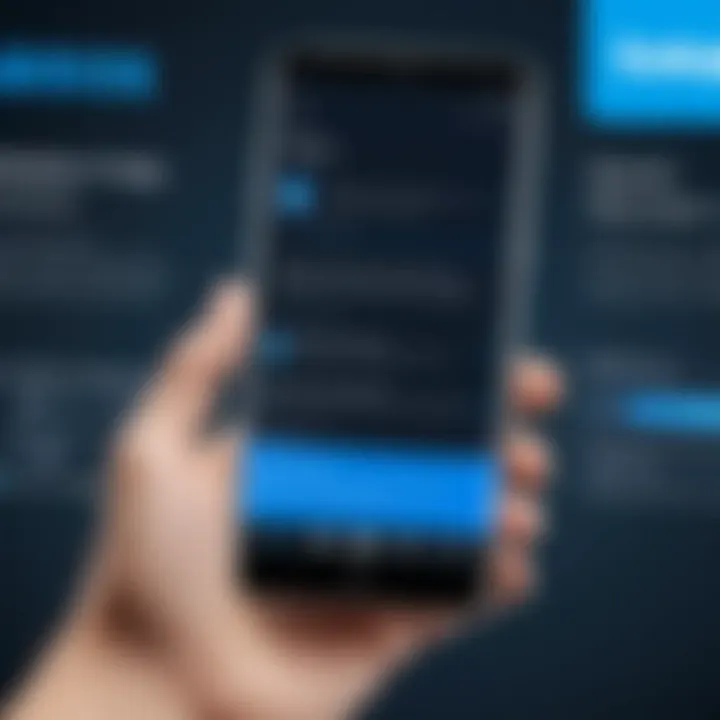 Demonstration of advanced search features for messages